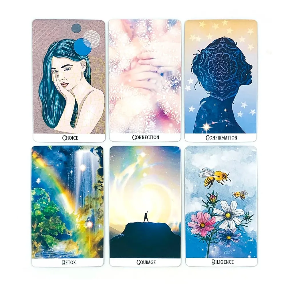 Mystic Soul Oracle Deck A 60 cartas neste baralho para autorreflexão e orientação, perfeito para orientação espiritual e colecionadores