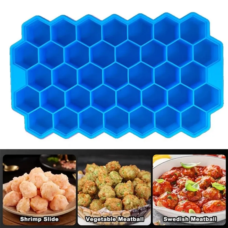 37 Grid Silicone Meatball Maker Rice Ball Maker Shaker Meatball Mold Fish Balls Beef Balls Mold Meat Tools Kitchen Accessories
