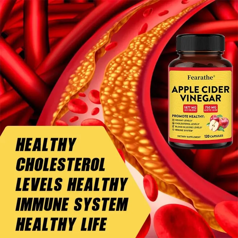 Apple Cider Vinegar Capsules with Zinc & Vitamin D3 Support Metabolic Immune Digestive Gut Wellness & Daily Body Management