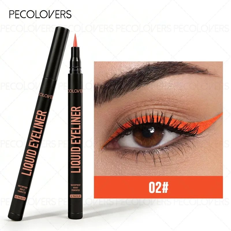 1 Pc Smooth Glide Liquid Eyeliner Pen - Waterproof Long-lasting Ultra-Fine Tip Water Eye Liner Pen Precision Slide Smudge-Proof
