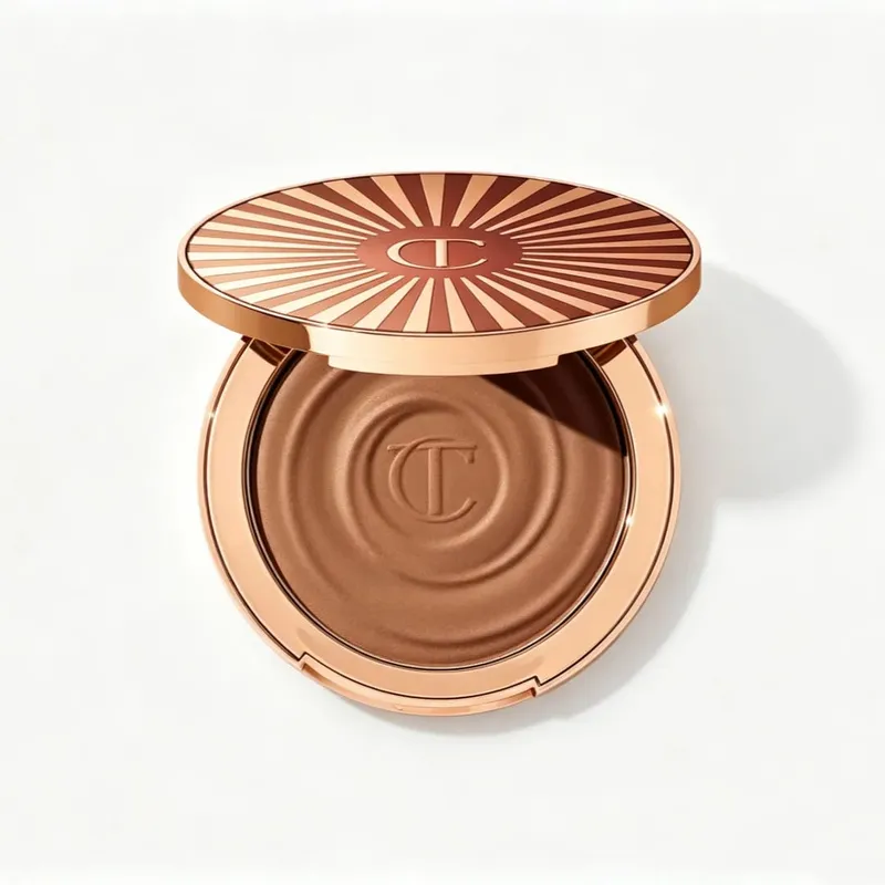 Charlotte Tilbury Setting Spray 16H à prova d'água sem peso e varinha de contorno misturável edificável e sombra 12Pan intensamente pigmentada