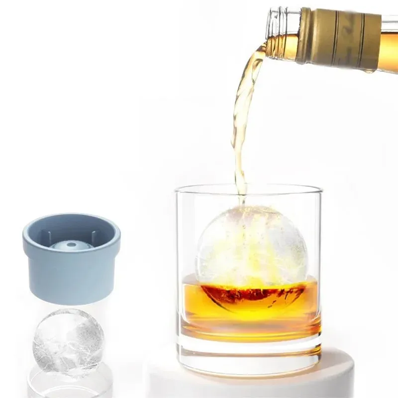 Máquina de fazer gelo esfera de qualidade alimentar, molde de gelo empilhável, derretimento lento, faça você mesmo, bola de gelo para coquetel, uísque, bebida, ferramentas de bar doméstico
