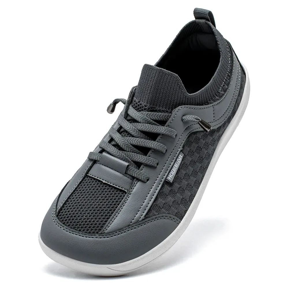 Sapatos descalços unissex com salto zero, tênis de bico largo, leve, respirável, minimalista, para atividades ao ar livre