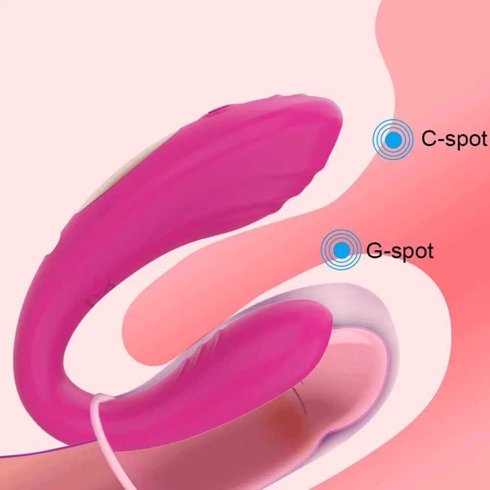 Vibrador tipo u com controle remoto, para mulheres, estimulação do clitóris, ponto g, massagem vaginal, masturbação feminina, brinquedos sexuais para casal