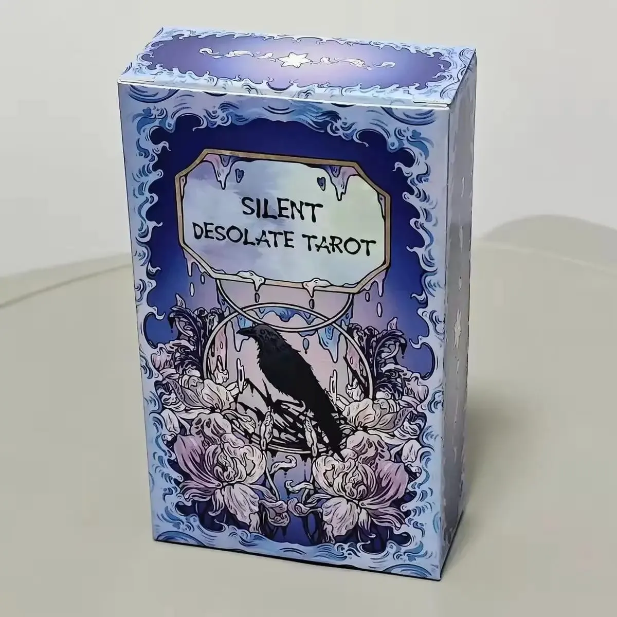 Silent Desolate Tarot Deck 78 Cards Rider Waite System 4.1×2.4 inch Divination Oracle Cards Fate Forecasting Board Game