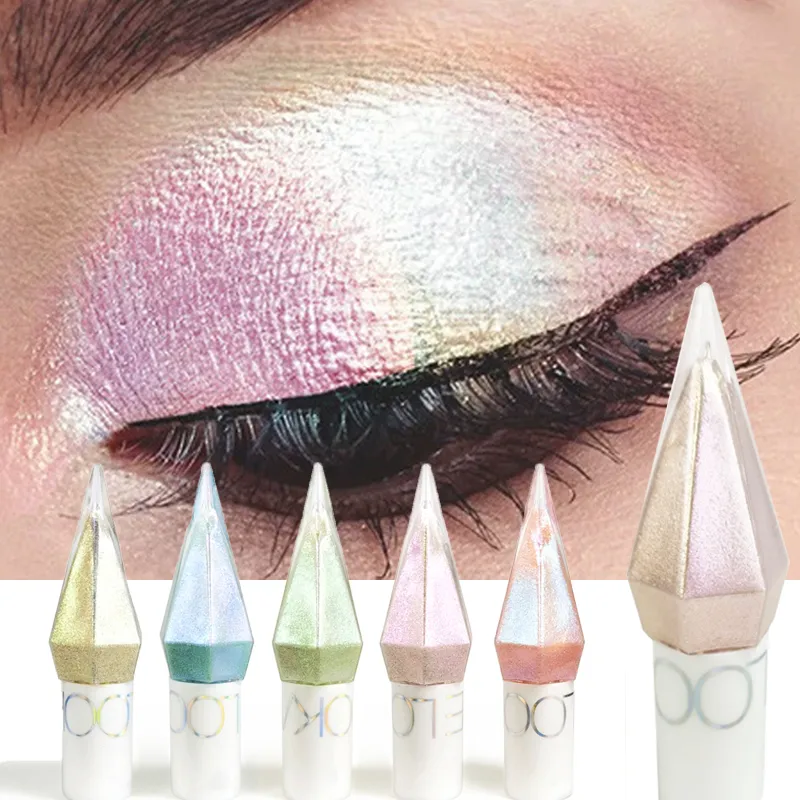 5Color Waterproof Chameleon Liquid Eyeshadow Shiny Long-Lasting Mini Sparkling Eye Shadow Metallic Pink Purple Stage Eyes Makeup