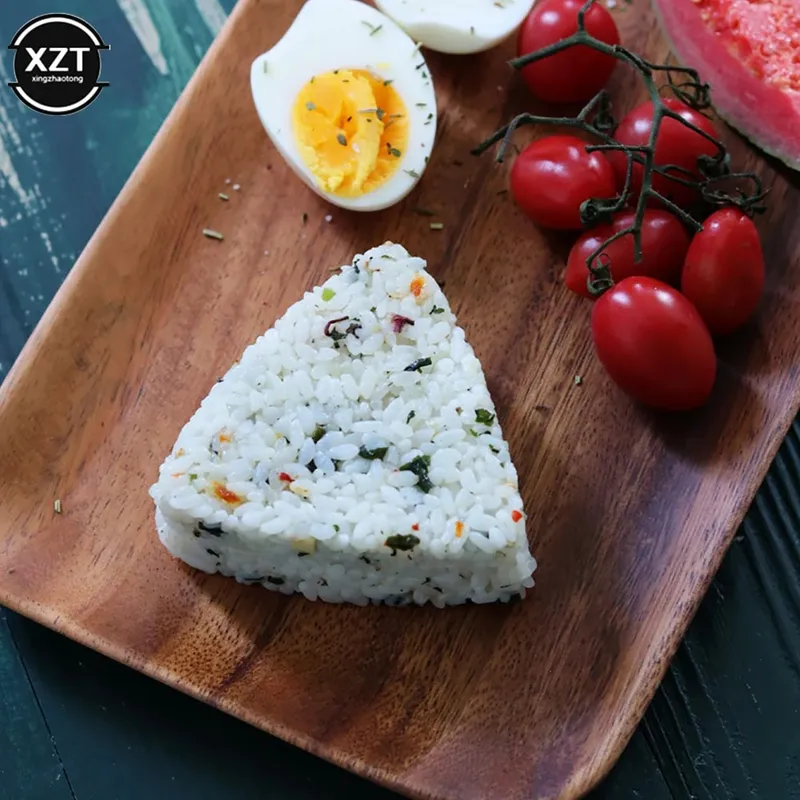 Criativo novo diy sushi molde onigiri arroz bola imprensa de alimentos triangular fabricante de sushi molde kit japonês cozinha bento acessórios