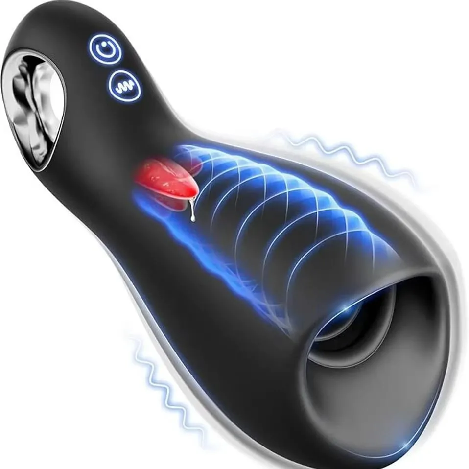 Língua lambendo pênis vibrador para homem galo anel ejaculação atraso testículos períneo escroto estimulador brinquedo sexual para casais — image 1