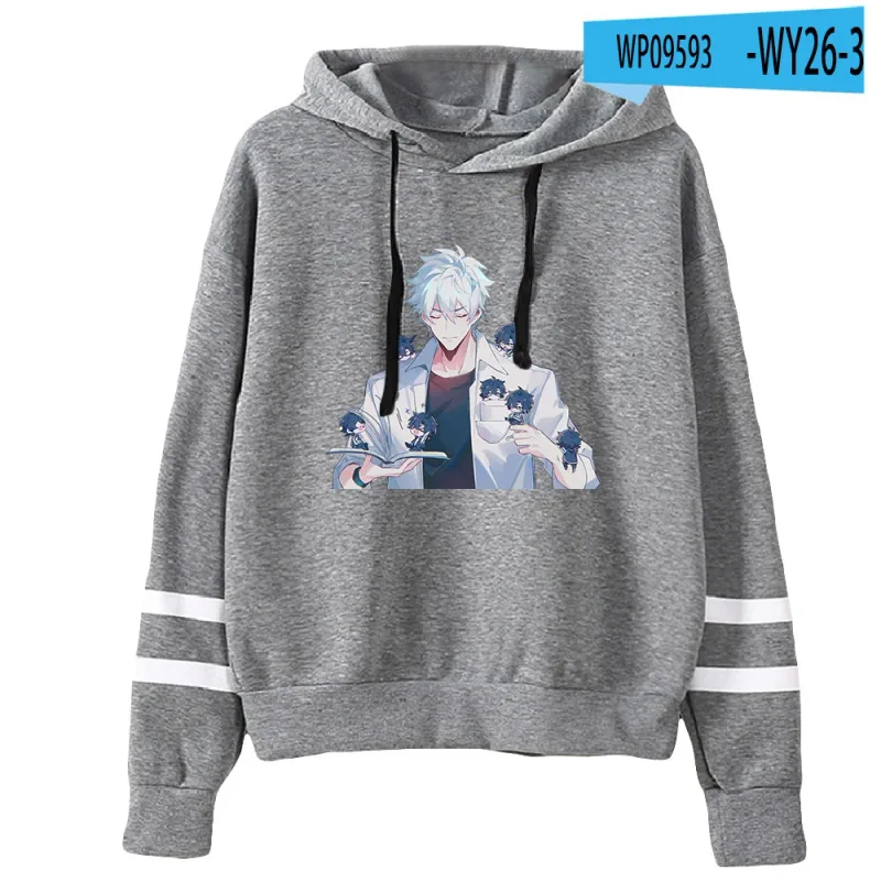 Link Click Anime Hoodie Unisex Pocketless Parallel Bars Sleeve Sweatshirts Women Men Hoodies Harajuku Streetwear Fashion Clothes
