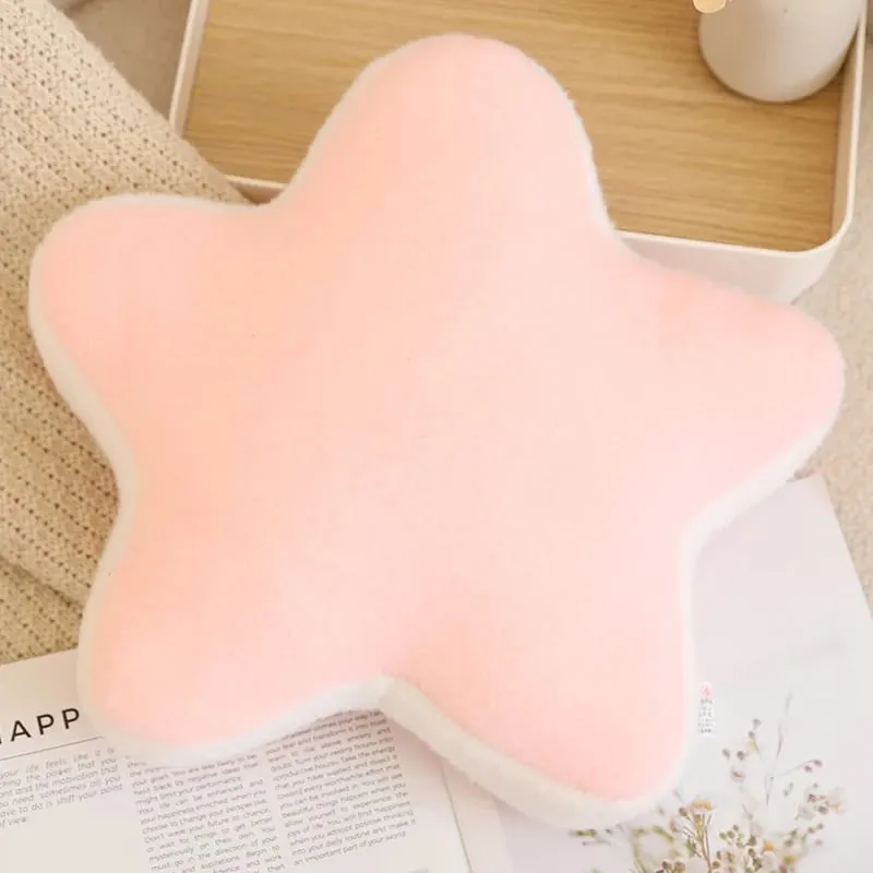 Candy Color Rainbow Cloud Star Moon Plush Pillow Stuffed Soft Flower Toy Throw Pillow Cushion Home Sofa Decor Gift for Friend