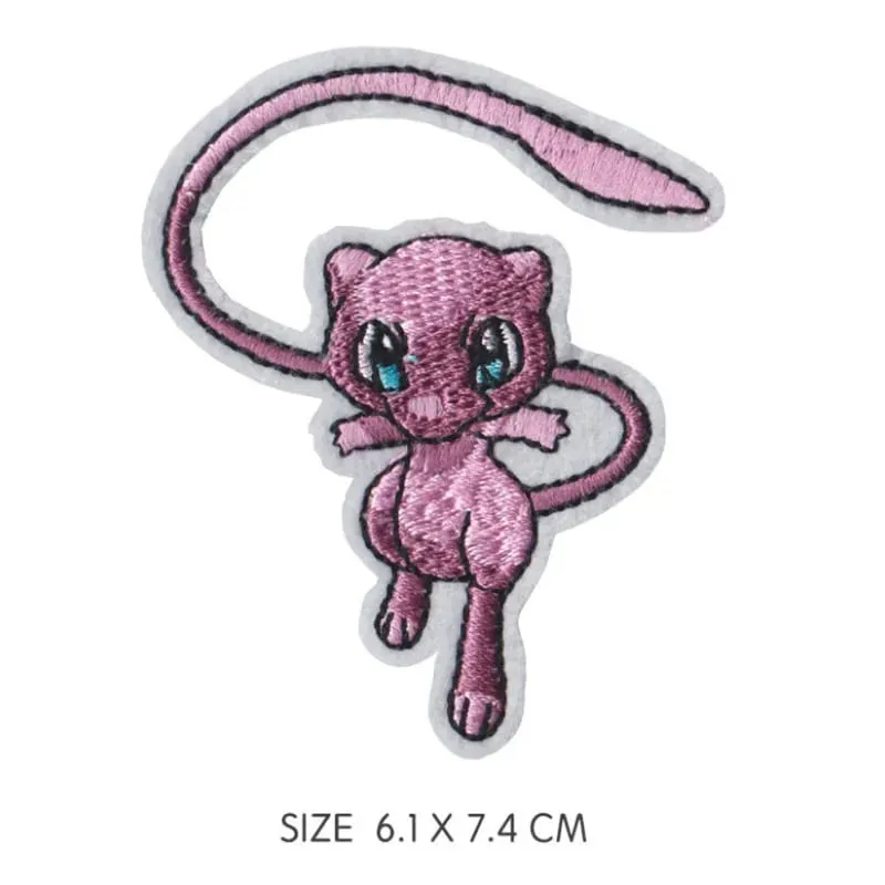 Cloth Patch Pikachu Clothes Stickers Sew on Embroidery Patches Applique Iron on Clothing Cartoon DIY Garment Decor