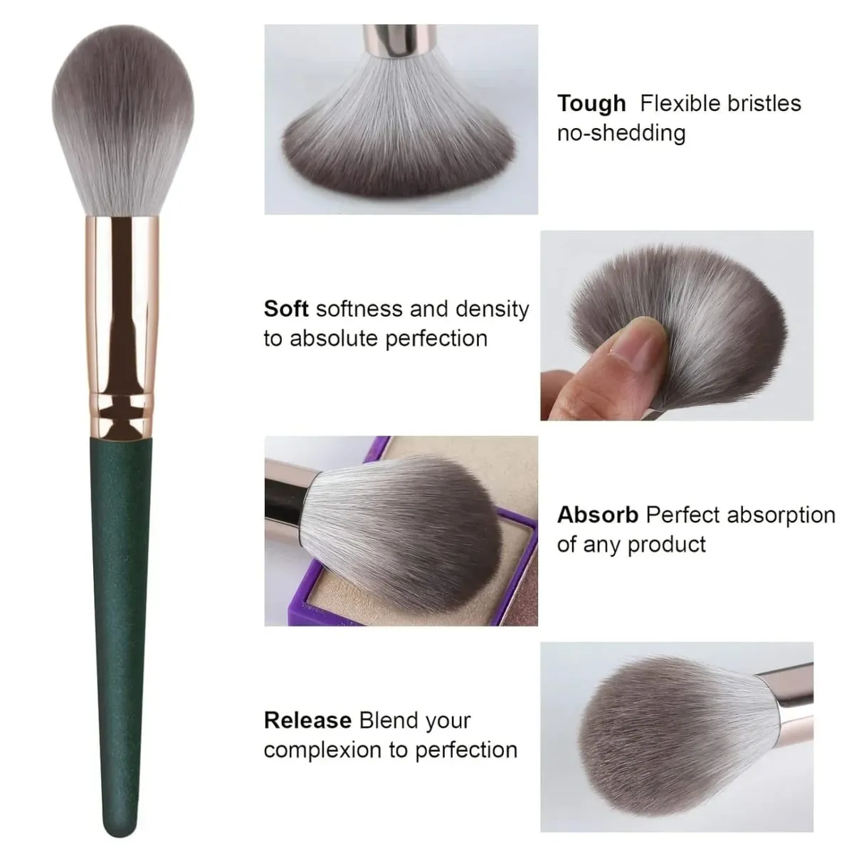 14 pçs pincéis de maquiagem conjunto macio macio pincéis cosméticos profissionais para fundação pó sombra mistura beleza completa