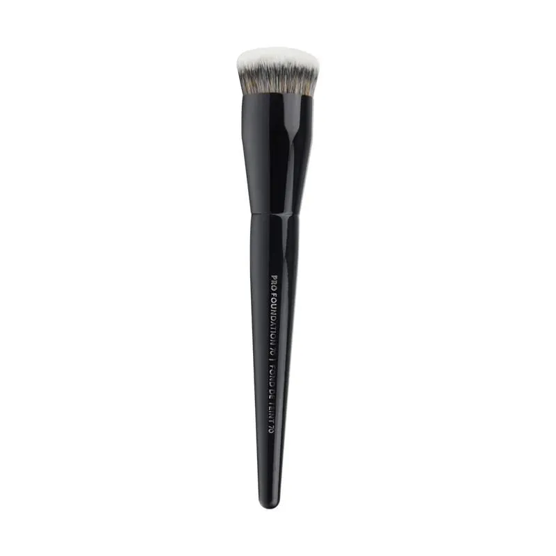 1pc maquiagem chanfrada fundação pó contorno sombra de olho escova ferramenta ultra macio compõem afilado liquidificador destaque sombra de sobrancelha