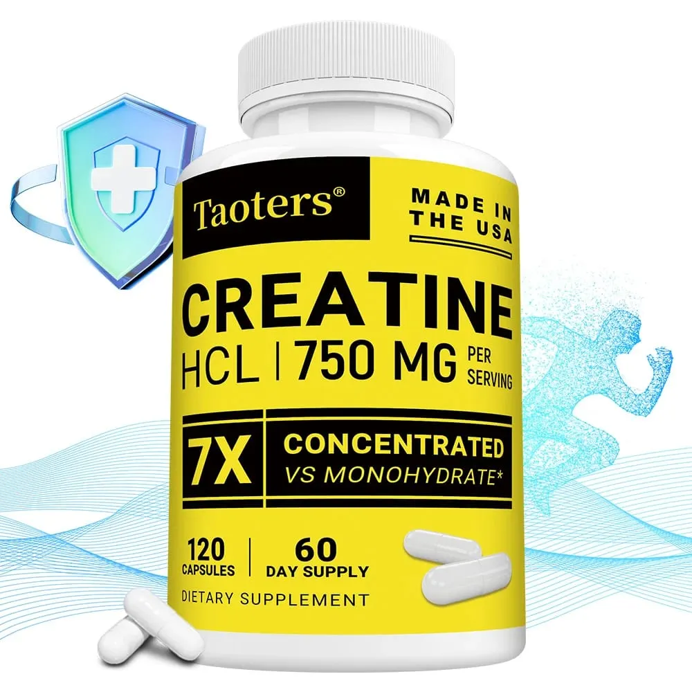 HCL Creatine Supplement Enhances Focus Strength and Endurance Suitable for Both Men and Women Gluten-free Non-GMO