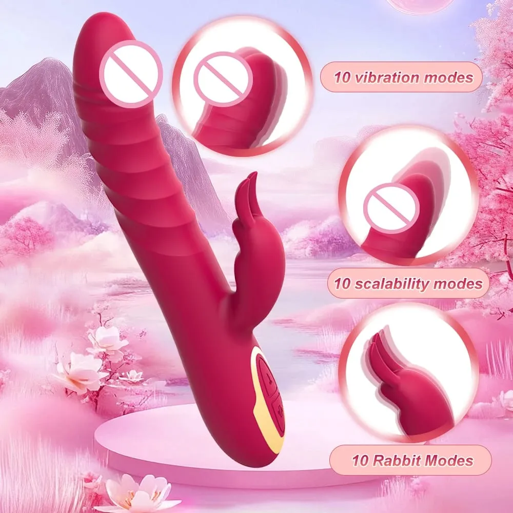 Vibrador para ponto g para iniciantes, estimulador de clitóris e ponto g, 10 vibrações, masturbador feminino, brinquedos sexuais para prazer de casal
