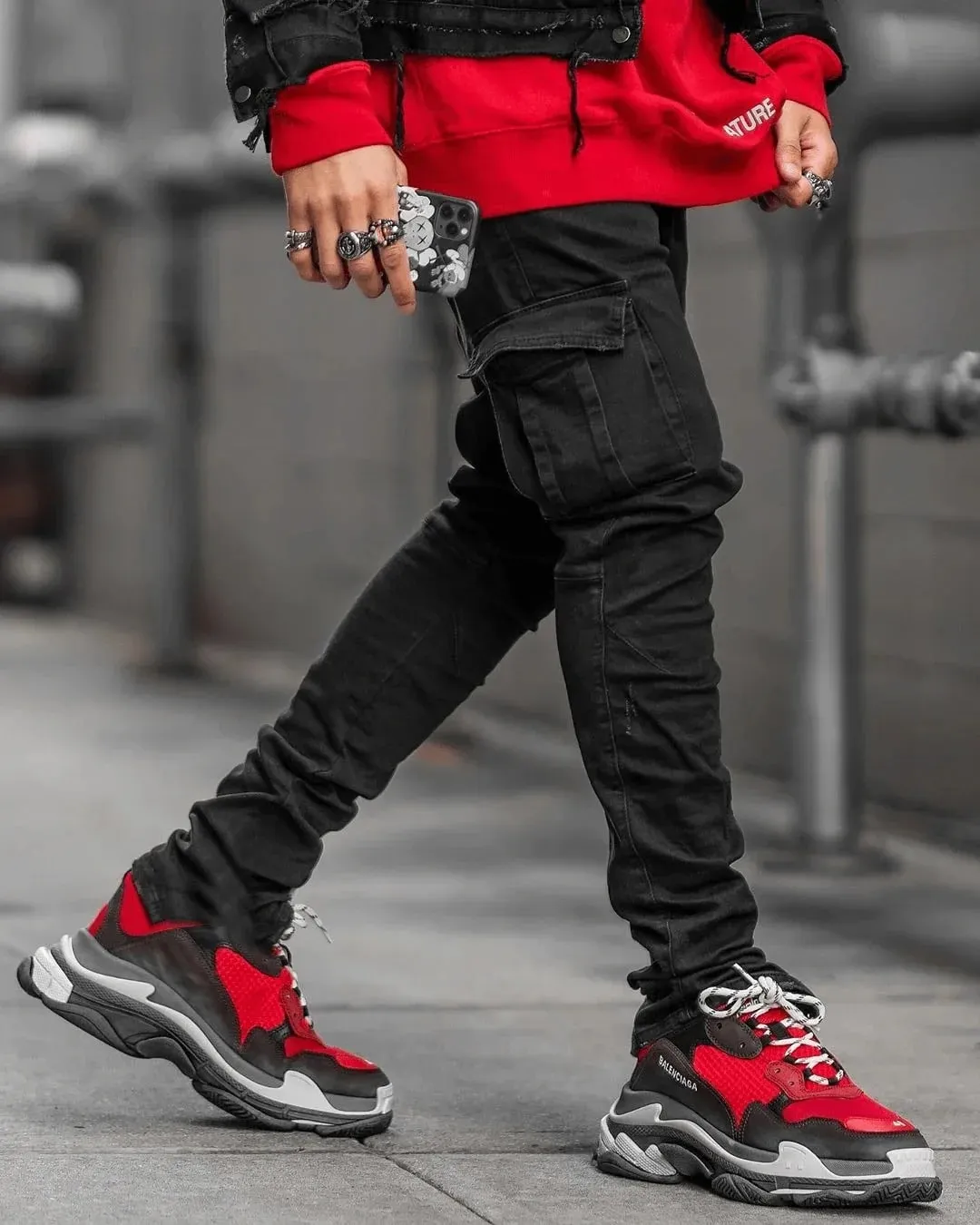 2026 calças jeans masculinas lavar cor sólida multi bolsos denim meados de cintura carga jeans plus size fahsion calças casuais masculino uso diário