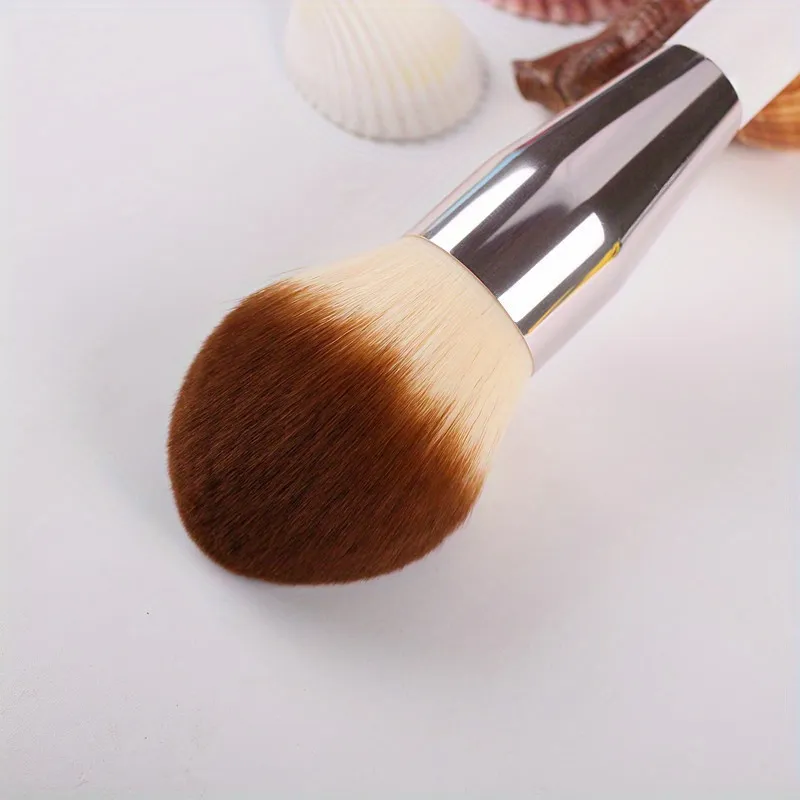 Pincéis de maquiagem em pó de tamanho grande, pó rápido, cabo branco, cabelo sintético, ferramentas de beleza, cosméticos — image 4