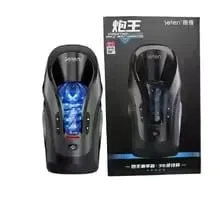 Leten empurrando-pro automático telescópico 75mm poderoso impulso vagina de alta velocidade inteligente voz masturbador brinquedo sexual para homem