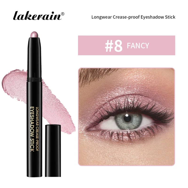 Forro de sombra em bastão, fosco e brilhante, à prova d'água, metálico, glitter, sombra, iluminador, lápis, cosméticos naturais