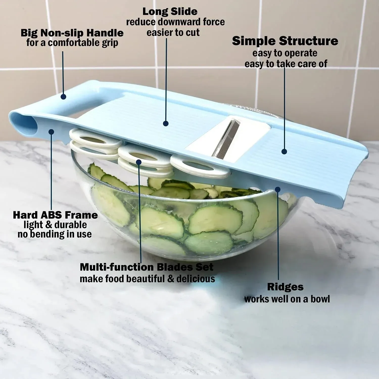 5 in 1 Mandoline Slicer for Kitchen Vegetable Slicer Multi Blade Potato Chip Vegetable Cutter vegetable slicer potato cutter