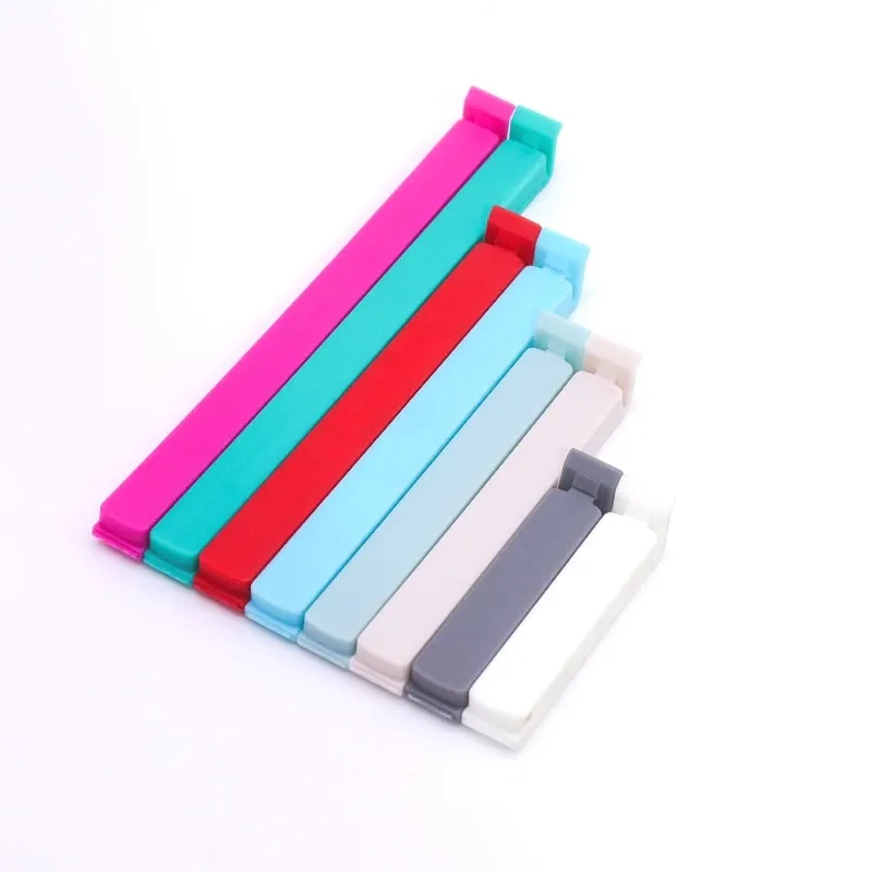 1pc/4 /8/10pcs clipes de vedação de plástico para cozinha alimentos frescor preservação clipes de vedação clipes de tamanho grande para lanches