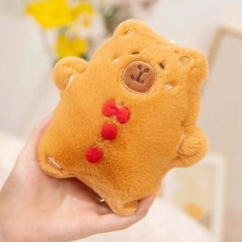 Almohada navideña Capybara, pan de jengibre, tiro relleno, sofá de felpa, respaldo, decoración para la habitación del hogar — image 10