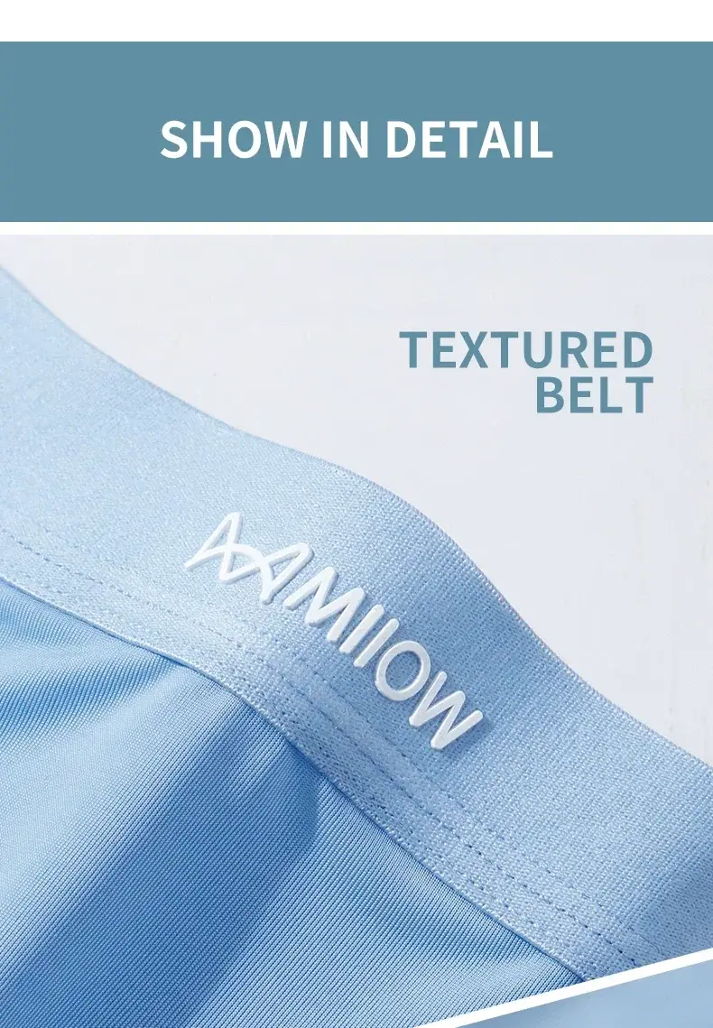 Miiow 3 pçs fino gelo seda boxershorts masculino grafeno antibacteriano homem roupa interior respirável calcinha masculina boxers briefs troncos