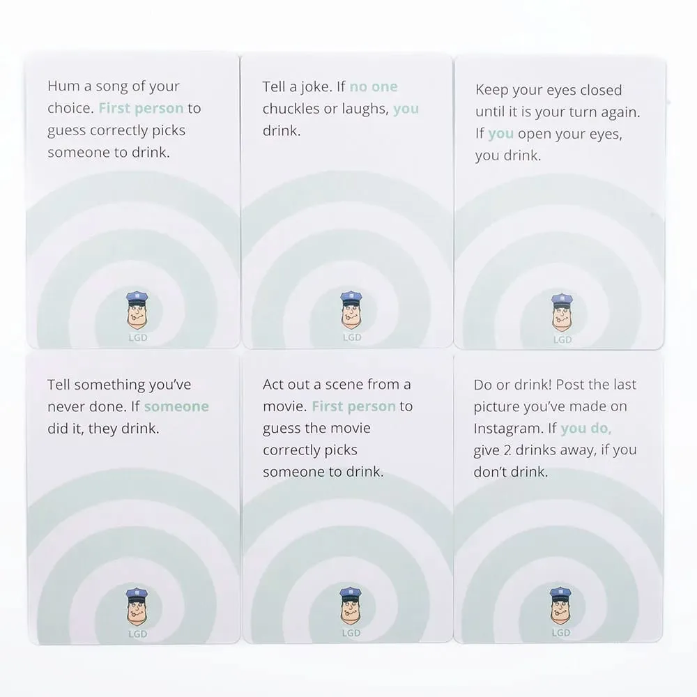 88 peças jogo de cartas vamos ficar bêbados em caixa versão em inglês para festas jogos borad 8,8x6,3cm
