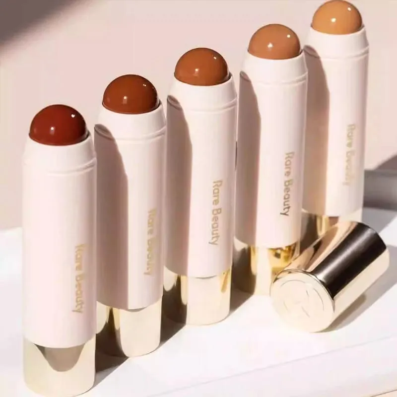 Barra de sombra bronzeadora de beleza rara, lado brilhante, bronze frio, tom cinza, bastão de contorno, suave, duradouro, à prova d'água, maquiagem facial, cosméticos