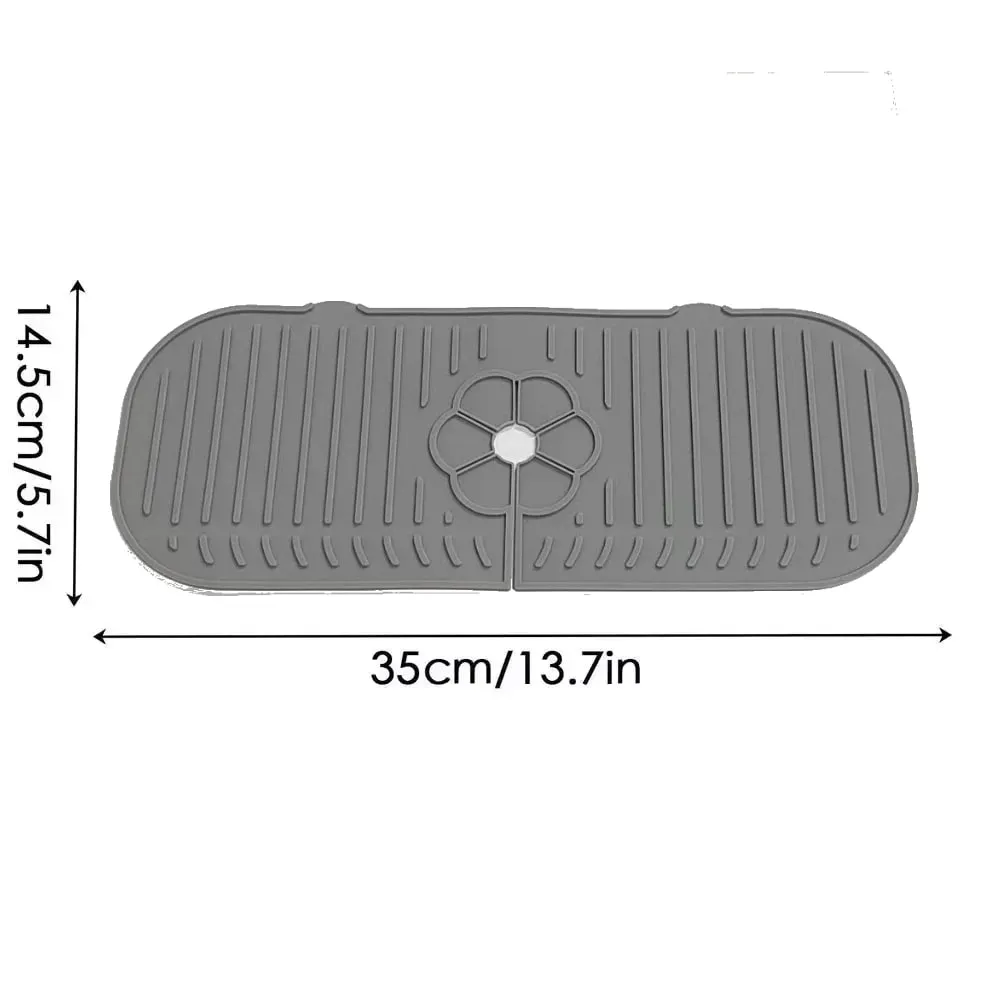 Torneira da cozinha respingo almofada de silicone torneira da pia respingo guarda esteira esponja dreno almofada bancada protetor para cozinha banho gadgets — image 11