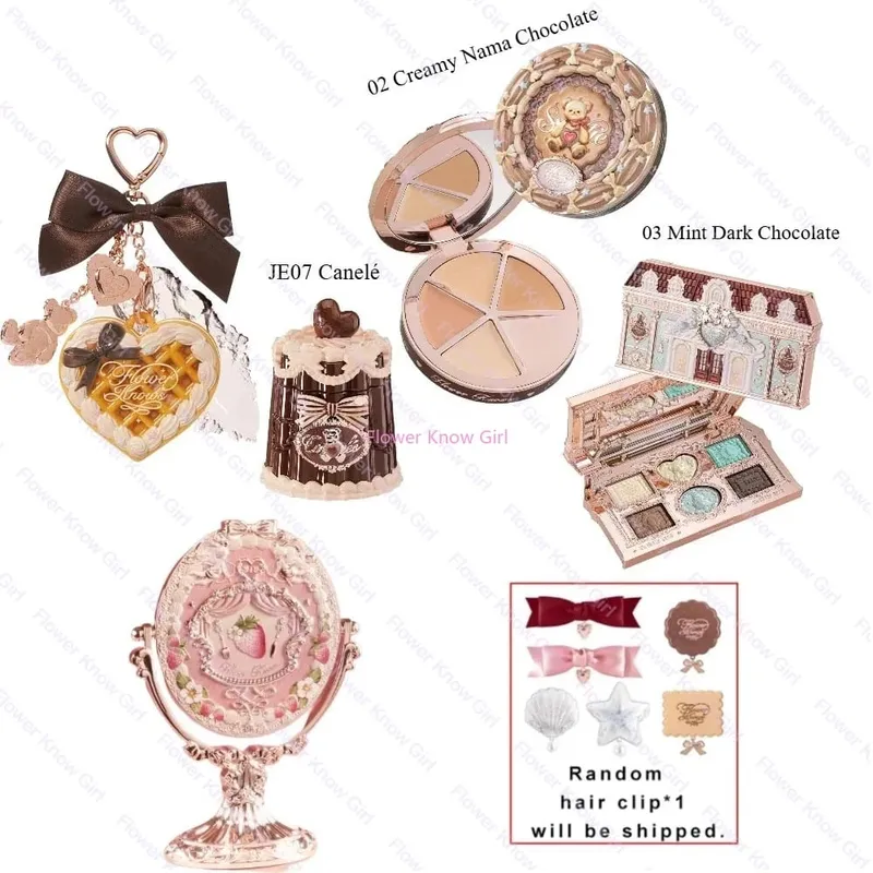 FlowerKnows ALL IN ONE Makeup Set Full Professional Face Palette Blush Desktop Mirror Eyeshadow Contour Lip Cream — image 10