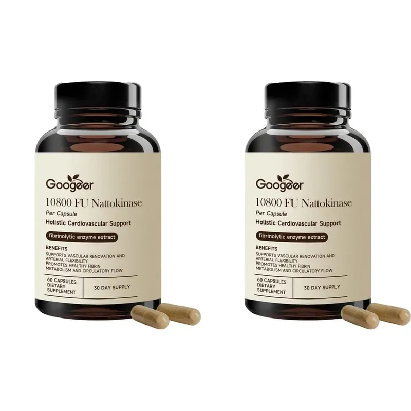 Googeer Advanced Enzyme CoQ10 Formula Capsules Clean Vegan Non GMO Daily Wellness Support Suplemento 60 Capsules Easy Use