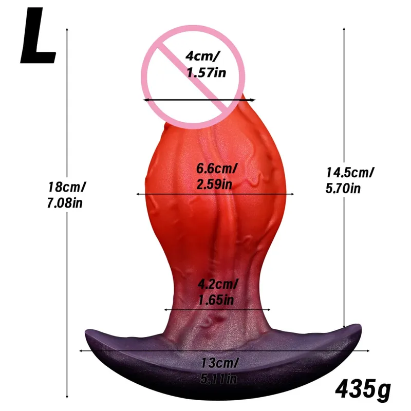 Vibrador realista grande nó wearable anal plug silicone líquido butt plug vaginal anal massagem de próstata brinquedos sexuais adultos para mulheres homens