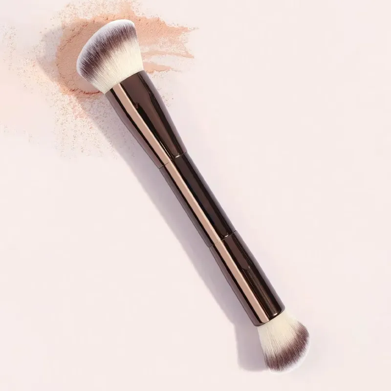 1pc retrátil blush escova kabuki fundação pincel macio macio pó contorno pincéis de maquiagem ferramentas de maquiagem portátil