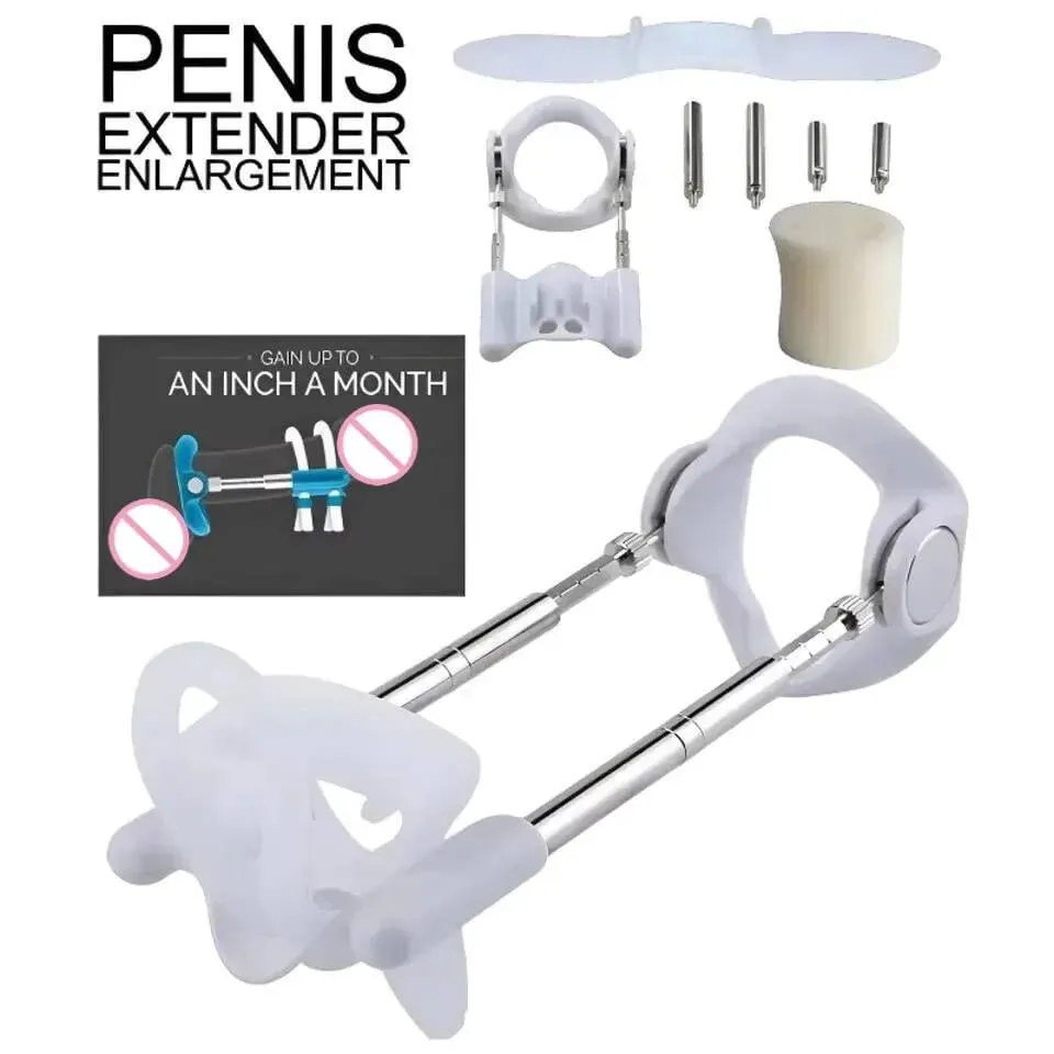 Extensor de pênis para crescimento masculino, sistema de ampliação, braçadeira elástica, dispositivo de tração, trem esportivo portátil — image 2