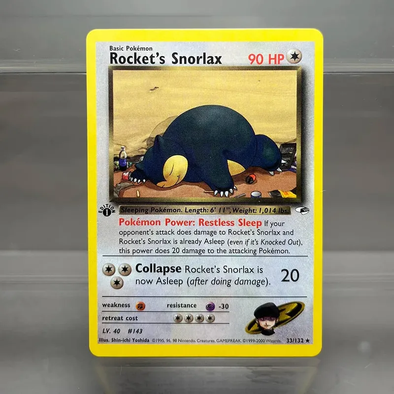 Cartões pkm 1ª edição desafio de academia 1996 conjunto de base cartões de folha única mewtwo gengar raichu jogo coleção cartões ptcg cartões proxy