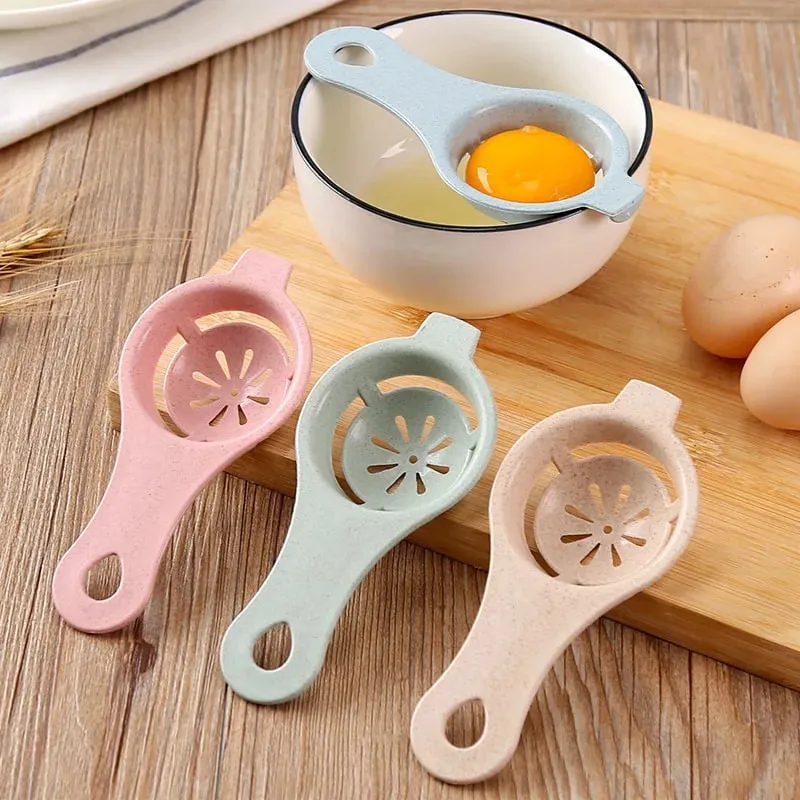 3 pçs separador de ovo gema de ovo separador branco ovo separador de claras de ovo filtro divisor ovo separador ferramenta cozinha ba