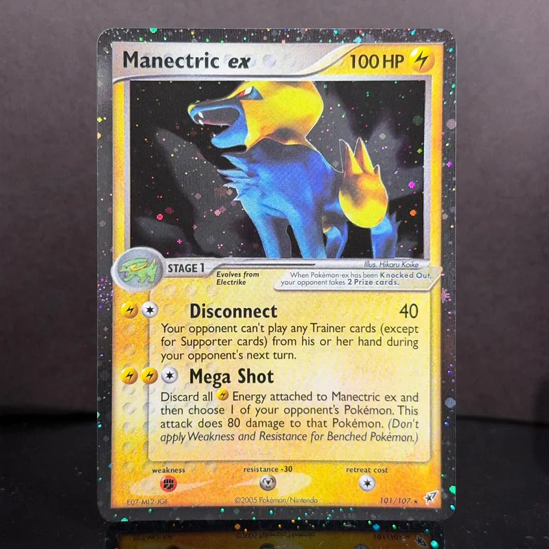 Cartões de proxy Pocket EX Deoxys Crobat Jirachi Latios Sharpedo Salamence Hariyama Deoxys Rayquaza Cosmos Holo Gold Star UR