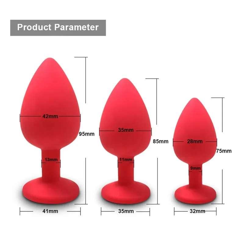 S/m/l plug anal vibrador de bunda feminino/homem silicone macio em forma redonda bala erótica anal plug bala gay brinquedos sexuais para adultos — image 32