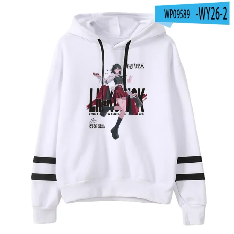 Link Click Anime Hoodie Unisex Pocketless Parallel Bars Sleeve Sweatshirts Women Men Hoodies Harajuku Streetwear Fashion Clothes