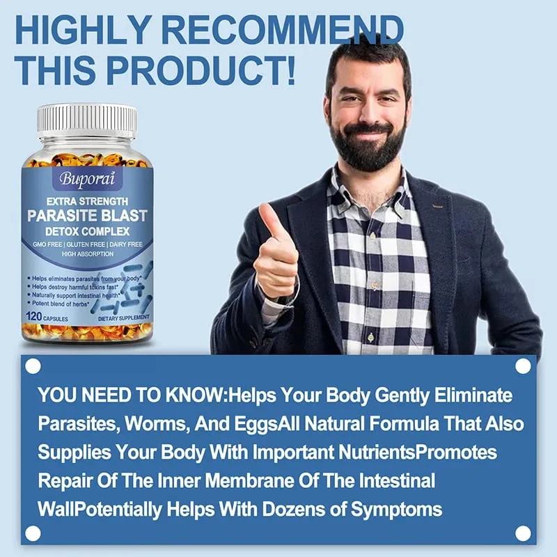 Complexo Parasite Blast Detox - Elimina Parasitas, Limpa os Intestinos e Melhora a Digestão — image 5