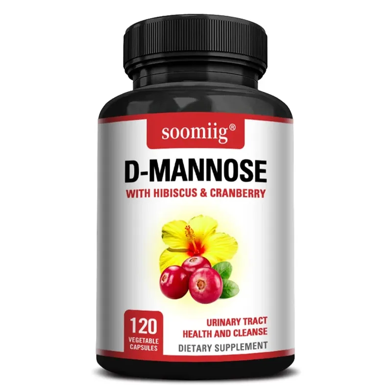D-manose com suplemento de hibisco e cranbrry apoia a saúde da bexiga do trato urinário e reduz infecções do trato urinário não-OGM