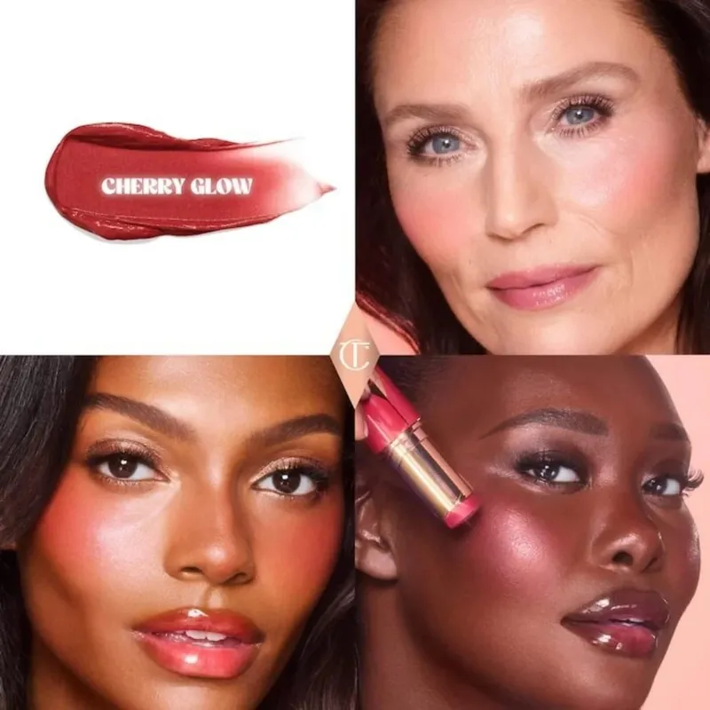 Charlotte Tilbury Liquid Foundation Cushion Foundation Setting Spray Pressed Powder Love 2 Color Powder Blusher Eyeshadow Rouge