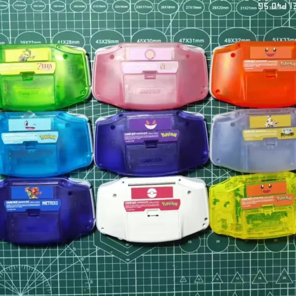 Pokémon GBA Shell IPS Conjunto completo de capa para console GBA Case Shell