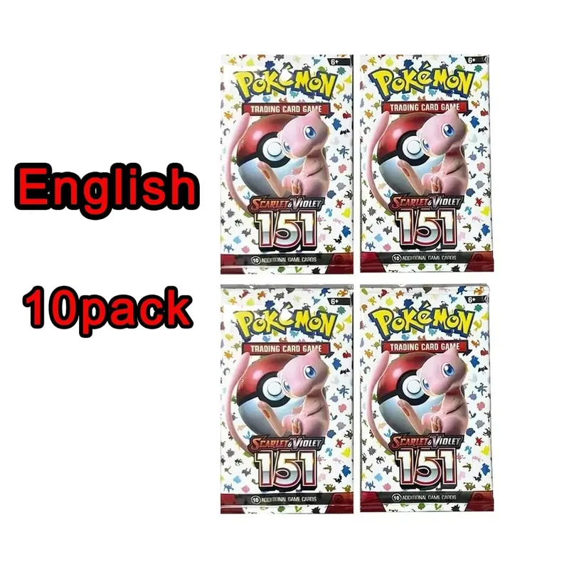 ** 360 unidades EnglishPokémonCards SunMoon Destinado PSrismatic Evolutions Scarlet Violet 151 PALDEAN Booster Battle Transaction Card