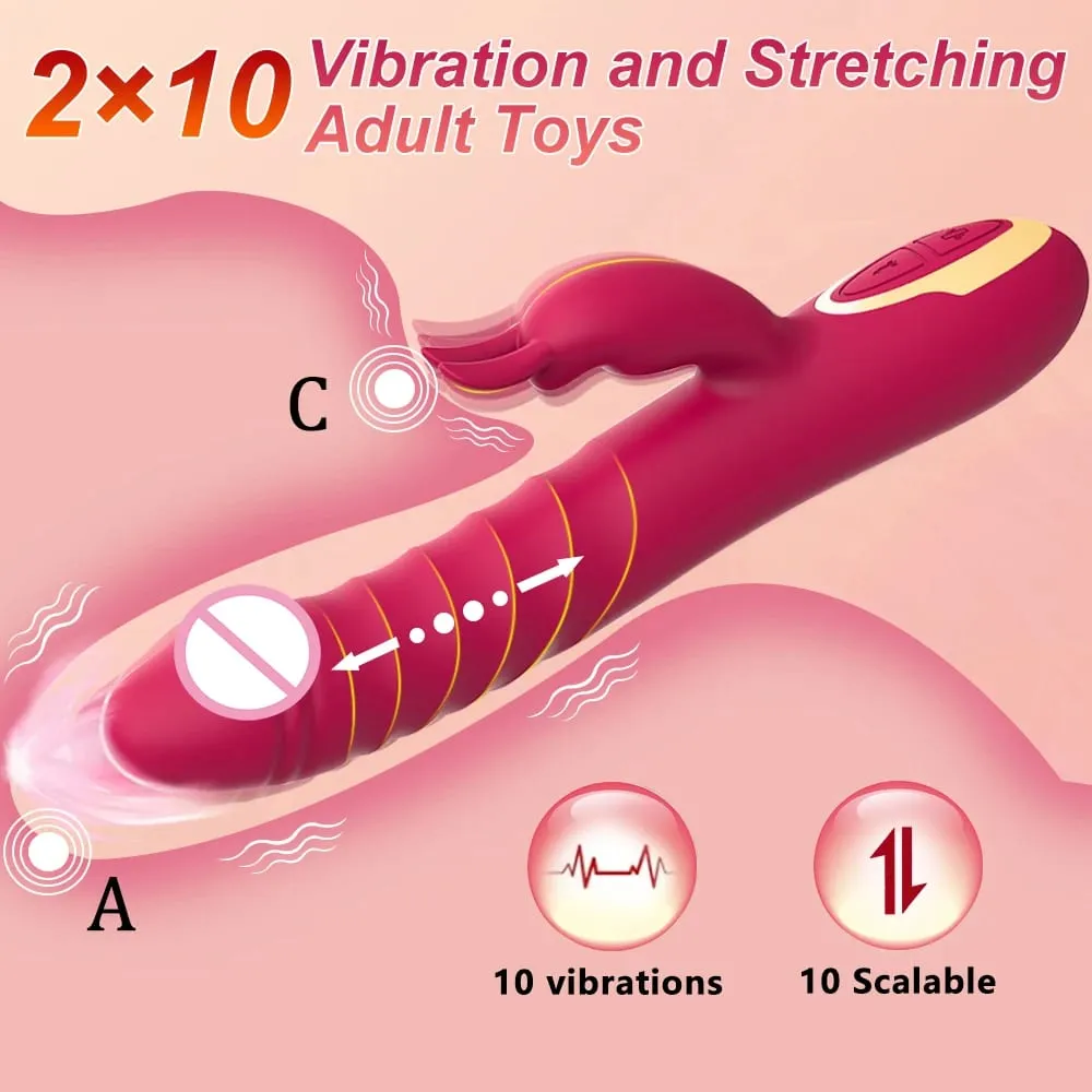 Vibrador para ponto g para iniciantes, estimulador de clitóris e ponto g, 10 vibrações, masturbador feminino, brinquedos sexuais para prazer de casal