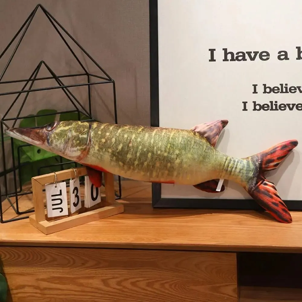 Poleiro simulação peixe travesseiro de pelúcia garoupa recheado dos desenhos animados peixe brinquedo de pelúcia adorável pp algodão peixe anime travesseiro bonecas