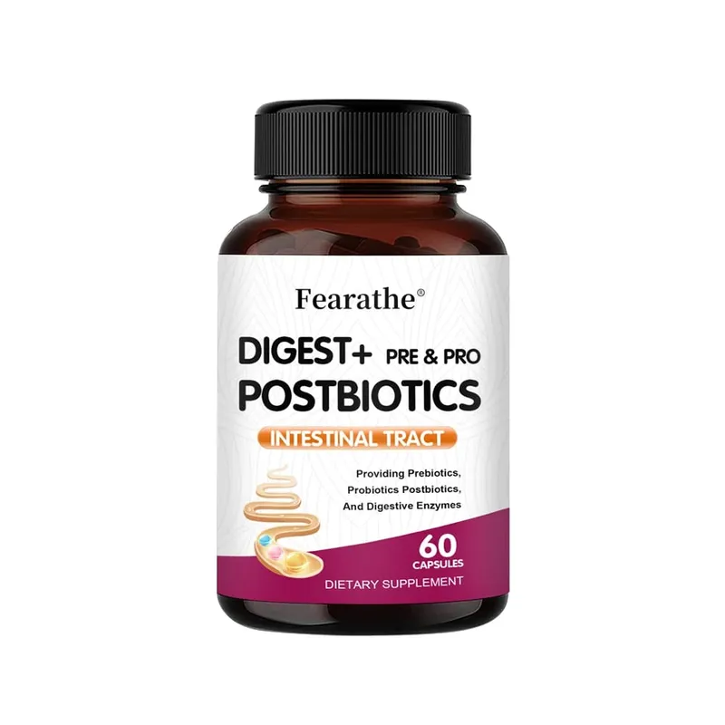 Cápsulas digestivas + prebióticas + probióticos apoiam enzimas digestivas, saúde intestinal, imunológico, aliviam o inchaço
