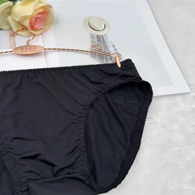 Ultra-Thin Silky Ice Silk Elastic Soft Close-Fitting Fabric Men's Daily Comfort Underwear Breathable Briefs men underwear sexy