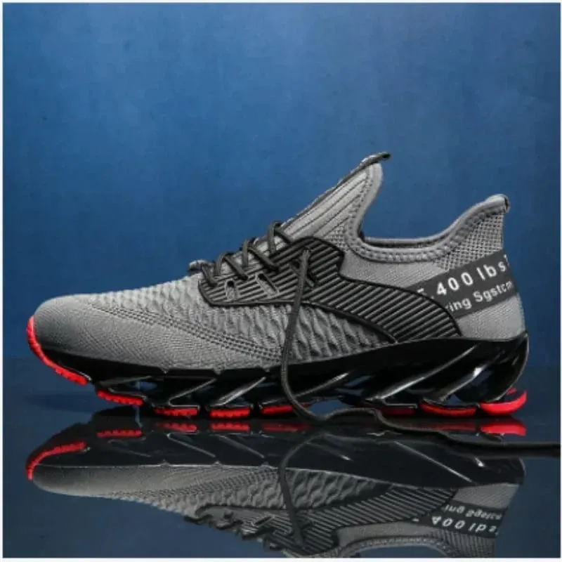 Novos sapatos de corrida masculinos leves confortáveis ​​tênis de malha respirável moda masculina sapatos casuais de malha respirável